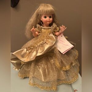 Madame Alexander Doll in Samantha Gold Dress